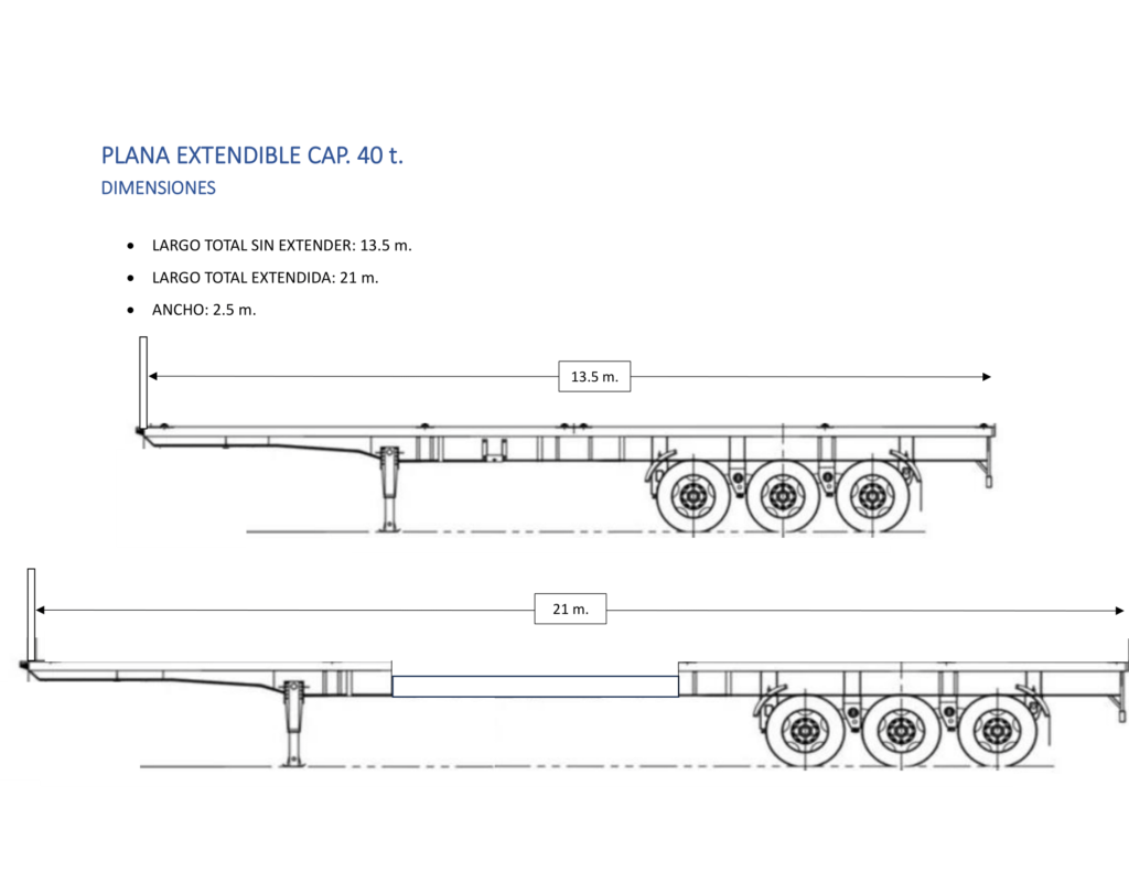 PLANA EXTENDIBLE CAP. 40 t-1