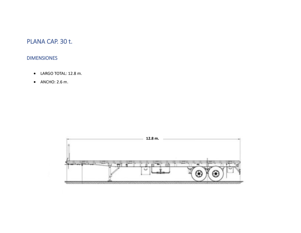 Plana cap 30 t.